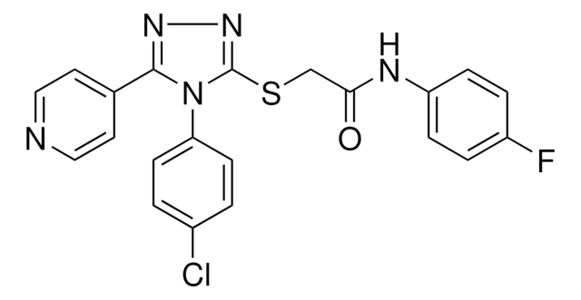 2-{[4-(4-CHLOROPHENYL)-5-(4-PYRIDINYL)-4H-1,2,4-TRIAZOL-3-YL]SULFANYL}-N-(4-FLUOROPHENYL)ACETAMIDE AldrichCPR