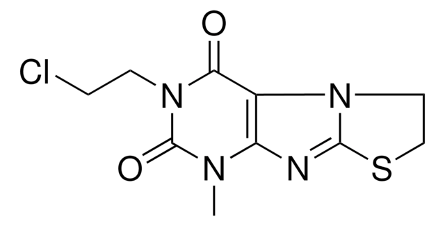 3-(2-CHLOROETHYL)-1-ME-6,7-DIHYDRO(1,3)THIAZOLO(2,3-F)PURINE-2,4(1H,3H)-DIONE AldrichCPR