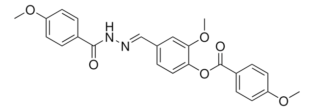 2-METHOXY-4-(2-(4-METHOXYBENZOYL)CARBOHYDRAZONOYL)PHENYL 4-METHOXYBENZOATE AldrichCPR