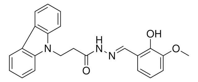 Carbazol Yl Propionic Acid Hydroxy Methoxy Benzylidene Hydrazide Aldrichcpr Sigma