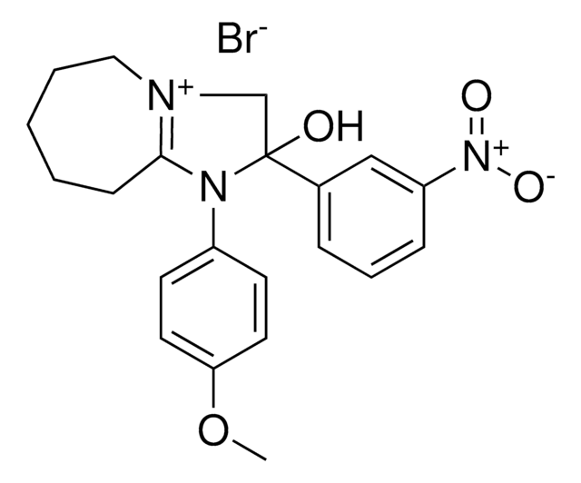 2-HYDROXY-1-(4-METHOXYPHENYL)-2-(3-NITROPHENYL)-1H,2H,3H,5H,6H,7H,8H,9H-IMIDAZO[1,2-A]AZEPIN-4-IUM BROMIDE AldrichCPR