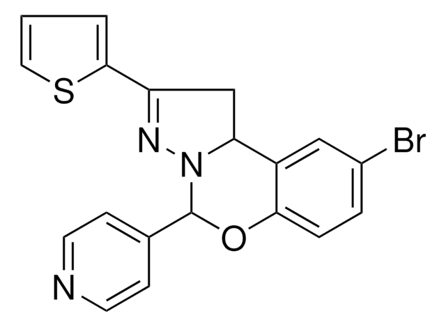 9-BROMO-5-(4-PYRIDINYL)-2-(2-THIENYL)-1,10B-DIHYDROPYRAZOLO[1,5-C][1,3]BENZOXAZINE AldrichCPR