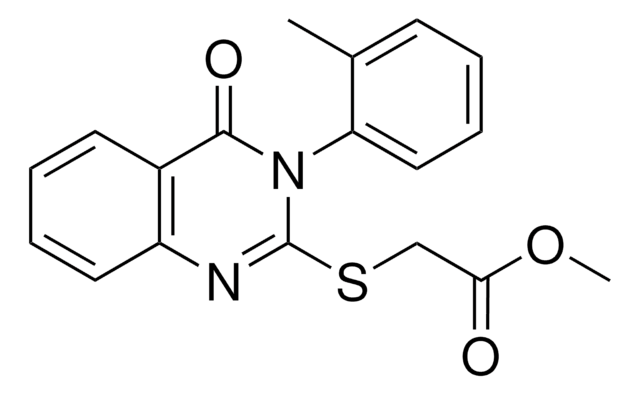 METHYL ((3-(2-METHYLPHENYL)-4-OXO-3,4-DIHYDRO-2-QUINAZOLINYL)SULFANYL)ACETATE AldrichCPR