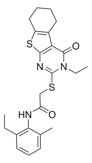 N-(2-ETHYL-6-METHYLPHENYL)-2-[(3-ETHYL-4-OXO-3,4,5,6,7,8-HEXAHYDRO[1]BENZOTHIENO[2,3-D]PYRIMIDIN-2-YL)SULFANYL]ACETAMIDE AldrichCPR