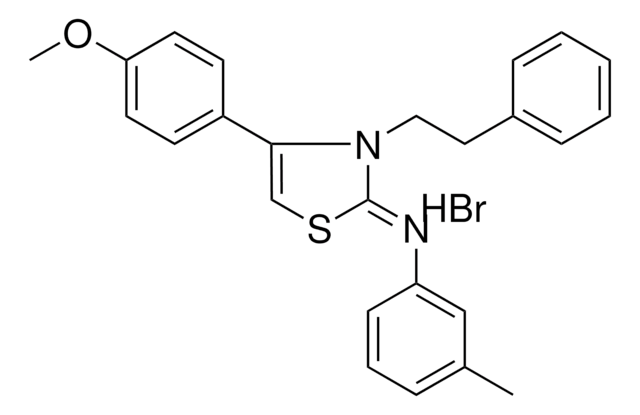 N-((2Z)-4-(4-METHOXYPHENYL)-3-(2-PHENYLETHYL)-1,3-THIAZOL-2(3H)-YLIDENE)-3-METHYLANILINE HYDROBROMIDE AldrichCPR