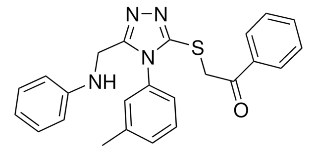 2-{[5-(ANILINOMETHYL)-4-(3-METHYLPHENYL)-4H-1,2,4-TRIAZOL-3-YL]SULFANYL}-1-PHENYLETHANONE AldrichCPR