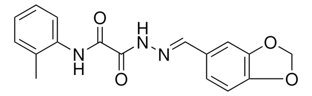 2-(2-(1,3-BENZODIOXOL-5-YLMETHYLENE)HYDRAZINO)-N-(2-METHYLPHENYL)-2-OXOACETAMIDE AldrichCPR