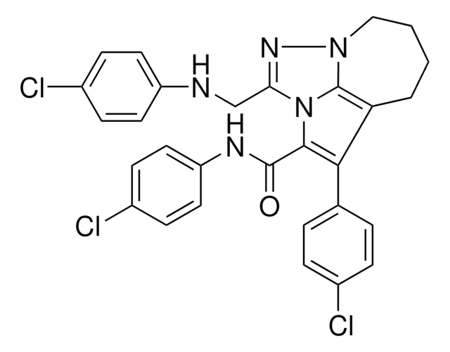 2-[(4-CHLOROANILINO)METHYL]-N,4-BIS(4-CHLOROPHENYL)-5,6,7,8-TETRAHYDRO-1,2A,8A-TRIAZACYCLOPENTA[CD]AZULENE-3-CARBOXAMIDE AldrichCPR