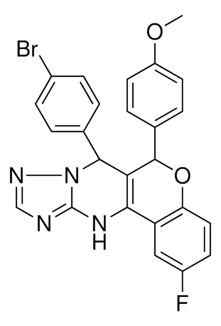 4-[7-(4-BROMOPHENYL)-2-FLUORO-7,12-DIHYDRO-6H-CHROMENO[4,3-D][1,2,4]TRIAZOLO[1,5-A]PYRIMIDIN-6-YL]PHENYL METHYL ETHER AldrichCPR