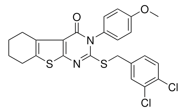 2-[(3,4-DICHLOROBENZYL)SULFANYL]-3-(4-METHOXYPHENYL)-5,6,7,8-TETRAHYDRO[1]BENZOTHIENO[2,3-D]PYRIMIDIN-4(3H)-ONE AldrichCPR