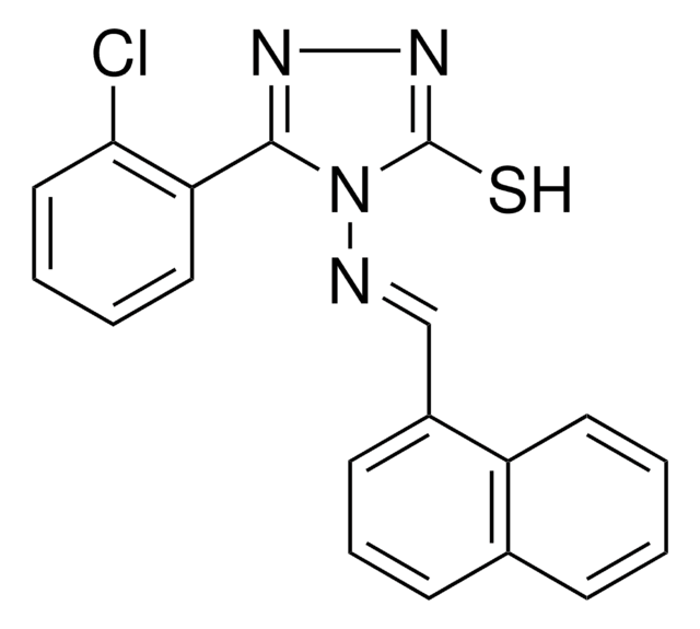 5-(2-CHLOROPHENYL)-4-((1-NAPHTHYLMETHYLENE)AMINO)-4H-1,2,4-TRIAZOLE-3-THIOL AldrichCPR