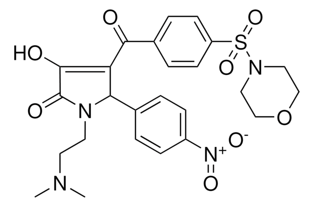 1-[2-(DIMETHYLAMINO)ETHYL]-3-HYDROXY-4-[4-(4-MORPHOLINYLSULFONYL)BENZOYL]-5-(4-NITROPHENYL)-1,5-DIHYDRO-2H-PYRROL-2-ONE AldrichCPR