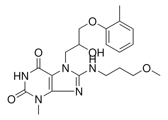 7-[2-HYDROXY-3-(2-METHYLPHENOXY)PROPYL]-8-[(3-METHOXYPROPYL)AMINO]-3-METHYL-3,7-DIHYDRO-1H-PURINE-2,6-DIONE AldrichCPR