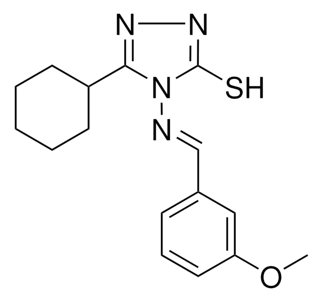 5-CYCLOHEXYL-4-((3-METHOXYBENZYLIDENE)AMINO)-4H-1,2,4-TRIAZOLE-3-THIOL AldrichCPR