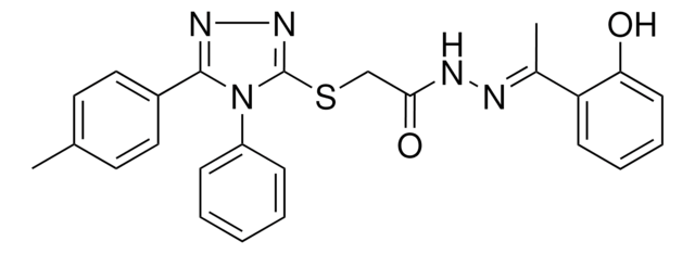 N'-[(E)-1-(2-HYDROXYPHENYL)ETHYLIDENE]-2-{[5-(4-METHYLPHENYL)-4-PHENYL-4H-1,2,4-TRIAZOL-3-YL]SULFANYL}ACETOHYDRAZIDE AldrichCPR