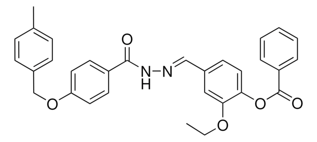 2-ETHOXY-4-(2-(4-((4-METHYLBENZYL)OXY)BENZOYL)CARBOHYDRAZONOYL)PHENYL BENZOATE AldrichCPR