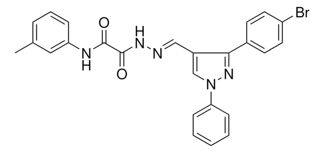 2-((2E)-2-{[3-(4-BROMOPHENYL)-1-PHENYL-1H-PYRAZOL-4-YL]METHYLENE}HYDRAZINO)-N-(3-METHYLPHENYL)-2-OXOACETAMIDE AldrichCPR