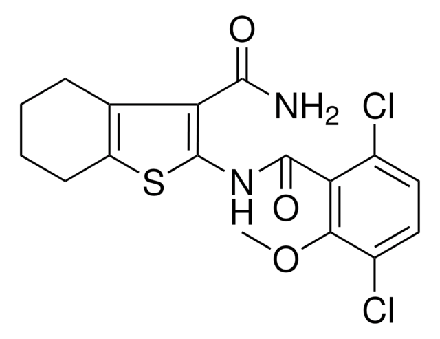 2-[(3,6-DICHLORO-2-METHOXYBENZOYL)AMINO]-4,5,6,7-TETRAHYDRO-1-BENZOTHIOPHENE-3-CARBOXAMIDE AldrichCPR