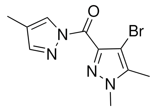 4-BROMO-1,5-DIMETHYL-3-[(4-METHYL-1H-PYRAZOL-1-YL)CARBONYL]-1H-PYRAZOLE AldrichCPR