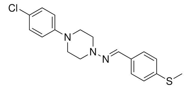 (4-(4-CHLORO-PHENYL)-PIPERAZIN-1-YL)-(4-METHYLSULFANYL-BENZYLIDENE)-AMINE AldrichCPR