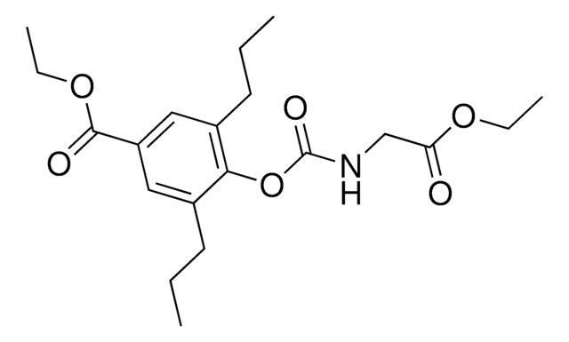 ethyl 4-({[(2-ethoxy-2-oxoethyl)amino]carbonyl}oxy)-3,5-dipropylbenzoate AldrichCPR