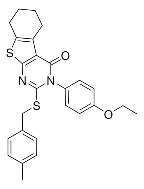 3-(4-ETHOXYPHENYL)-2-[(4-METHYLBENZYL)SULFANYL]-5,6,7,8-TETRAHYDRO[1]BENZOTHIENO[2,3-D]PYRIMIDIN-4(3H)-ONE AldrichCPR