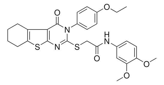 N-(3,4-DIMETHOXYPHENYL)-2-{[3-(4-ETHOXYPHENYL)-4-OXO-3,4,5,6,7,8-HEXAHYDRO[1]BENZOTHIENO[2,3-D]PYRIMIDIN-2-YL]SULFANYL}ACETAMIDE AldrichCPR