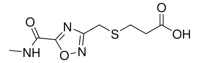 3-[({5-[(Methylamino)carbonyl]-1,2,4-oxadiazol-3-yl}methyl)sulfanyl]propanoic acid AldrichCPR