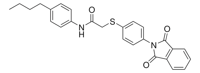 N-(4-BU-PH)-2-((4-(1,3-DIOXO-1,3-DIHYDRO-2H-ISOINDOL-2-YL)PH)THIO)ACETAMIDE AldrichCPR