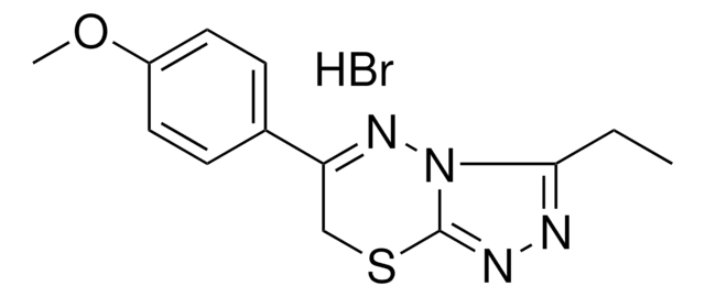 3-ET-6-(4-METHOXYPHENYL)-7H-(1,2,4)TRIAZOLO(3,4-B)(1,3,4)THIADIAZINE HBR AldrichCPR