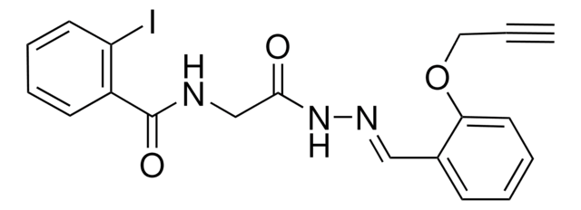 2-IODO-N-(2-OXO-2-(2-(2-(2-PROPYNYLOXY)BENZYLIDENE)HYDRAZINO)ETHYL)BENZAMIDE AldrichCPR