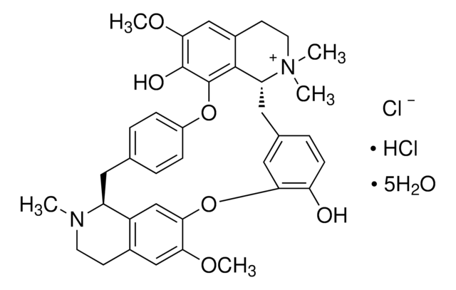 Tubocurarine hydrochloride pentahydrate &#8805;97%