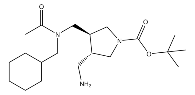 tert-Butyl (3S,4S)-3-{[acetyl(cyclohexylmethyl)amino]methyl}-4-(aminomethyl)-1-pyrrolidinecarboxylate AldrichCPR