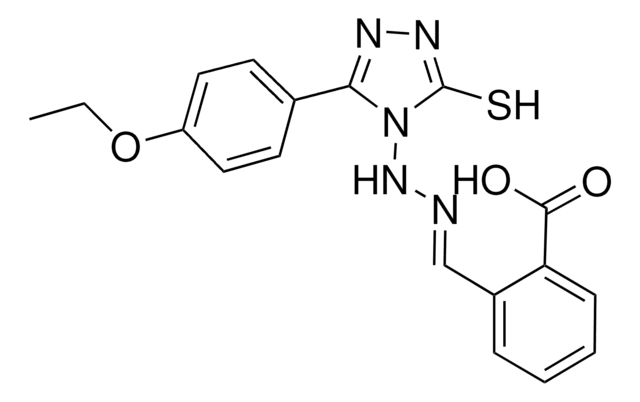 2-((E)-{[3-(4-ETHOXYPHENYL)-5-SULFANYL-4H-1,2,4-TRIAZOL-4-YL]HYDRAZONO}METHYL)BENZOIC ACID AldrichCPR