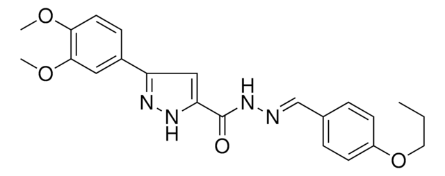 3-(3,4-DIMETHOXYPHENYL)-N'-(4-PROPOXYBENZYLIDENE)-1H-PYRAZOLE-5-CARBOHYDRAZIDE AldrichCPR