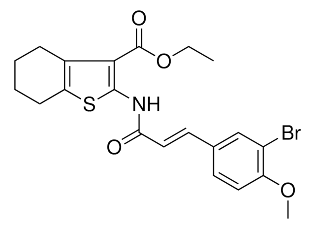 ETHYL 2-{[(2E)-3-(3-BROMO-4-METHOXYPHENYL)-2-PROPENOYL]AMINO}-4,5,6,7-TETRAHYDRO-1-BENZOTHIOPHENE-3-CARBOXYLATE AldrichCPR