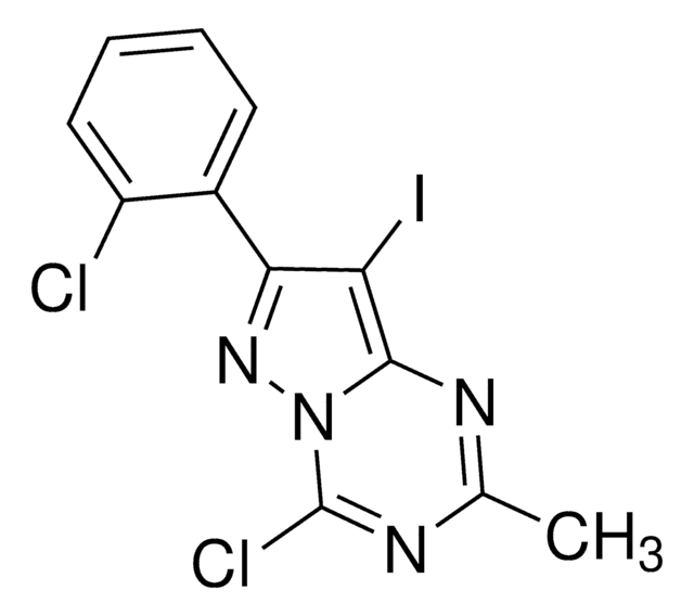 4-Chloro-7-(2-chlorophenyl)-8-iodo-2-methylpyrazolo[1,5-a][1,3,5]triazine AldrichCPR