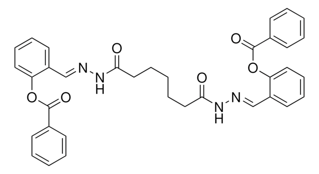 2-{(E)-[2-(7-{(2E)-2-[2-(BENZOYLOXY)BENZYLIDENE]HYDRAZINO}-7-OXOHEPTANOYL)HYDRAZONO]METHYL}PHENYL BENZOATE AldrichCPR