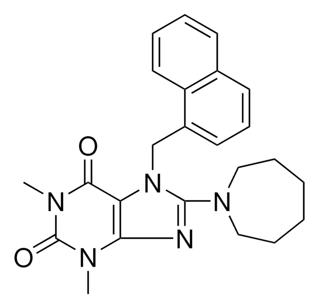 8-(1-AZEPANYL)-1,3-DIMETHYL-7-(1-NAPHTHYLMETHYL)-3,7-DIHYDRO-1H-PURINE-2,6-DIONE AldrichCPR