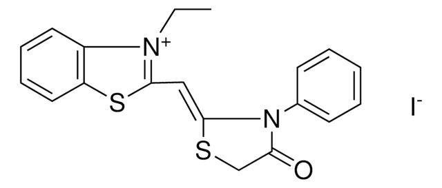 3-ET-2-(4-OXO-3-PHENYL-THIAZOLIDIN-2-YLIDENEMETHYL)-BENZOTHIAZOL-3-IUM, IODIDE AldrichCPR