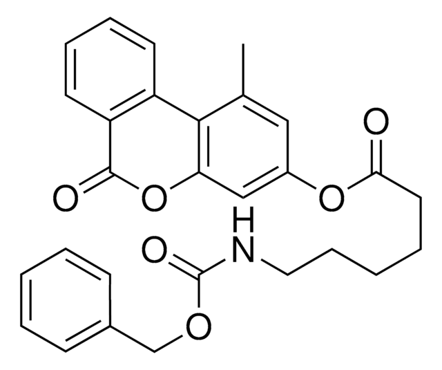 1-METHYL-6-OXO-6H-BENZO(C)CHROMEN-3-YL 6-(((BENZYLOXY)CARBONYL)AMINO)HEXANOATE AldrichCPR