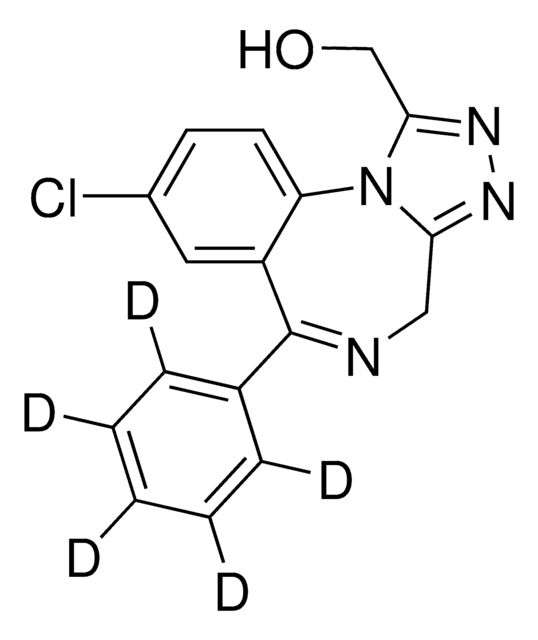 alpha-Hydroxyalprazolam-d5 solution 100&#160;&#956;g/mL in methanol, ampule of 1&#160;mL, certified reference material, Cerilliant&#174;