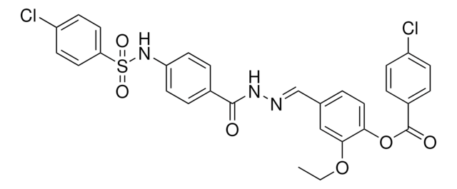 4-{(E)-[(4-{[(4-CHLOROPHENYL)SULFONYL]AMINO}BENZOYL)HYDRAZONO]METHYL}-2-ETHOXYPHENYL 4-CHLOROBENZOATE AldrichCPR