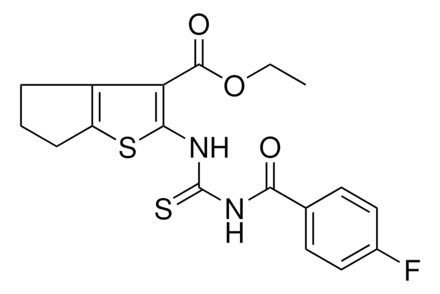 ETHYL 2-({[(4-FLUOROBENZOYL)AMINO]CARBOTHIOYL}AMINO)-5,6-DIHYDRO-4H-CYCLOPENTA[B]THIOPHENE-3-CARBOXYLATE AldrichCPR