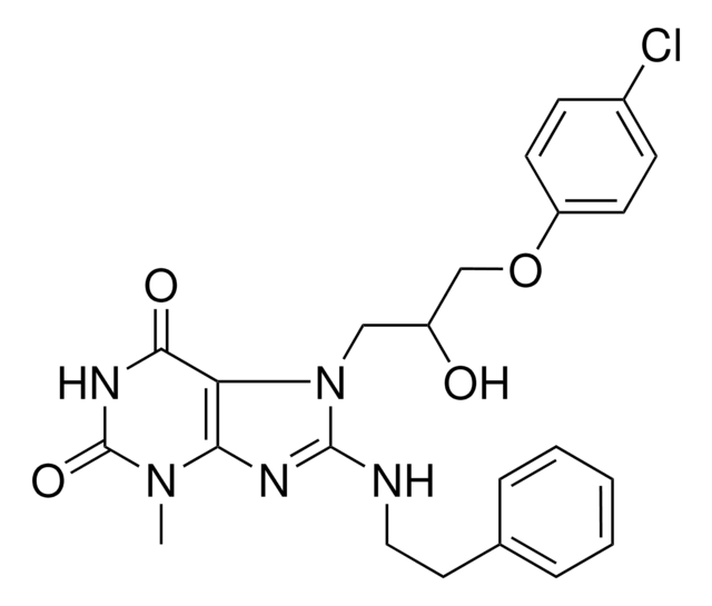 7-[3-(4-CHLOROPHENOXY)-2-HYDROXYPROPYL]-3-METHYL-8-[(2-PHENYLETHYL)AMINO]-3,7-DIHYDRO-1H-PURINE-2,6-DIONE AldrichCPR