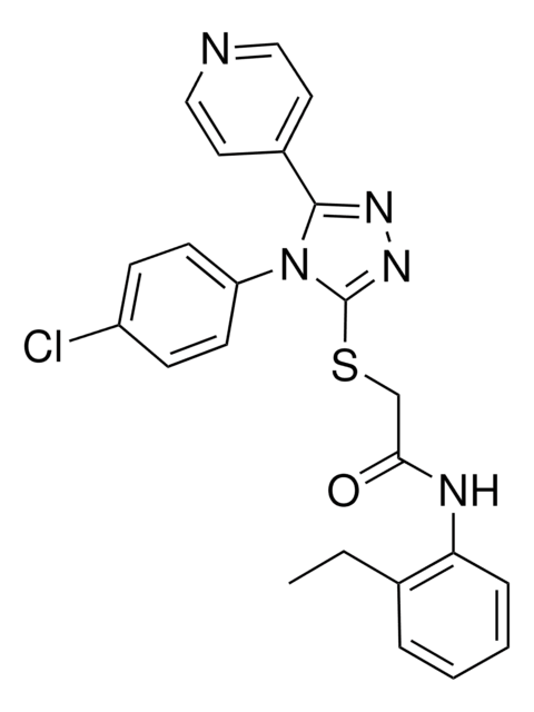 2-{[4-(4-CHLOROPHENYL)-5-(4-PYRIDINYL)-4H-1,2,4-TRIAZOL-3-YL]SULFANYL}-N-(2-ETHYLPHENYL)ACETAMIDE AldrichCPR