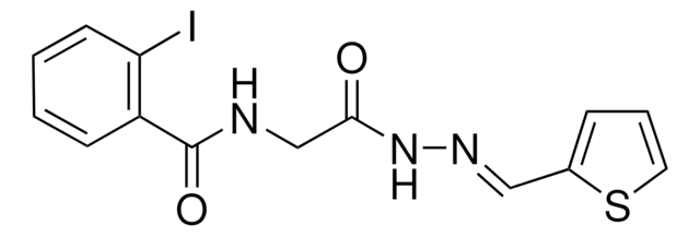 2-IODO-N-(2-OXO-2-(2-(2-THIENYLMETHYLENE)HYDRAZINO)ETHYL)BENZAMIDE AldrichCPR