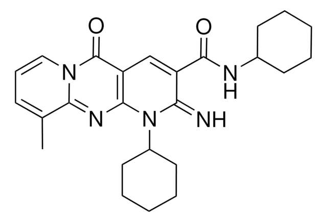 N,1-DICYCLOHEXYL-2-IMINO-10-METHYL-5-OXO-1,5-DIHYDRO-2H-DIPYRIDO[1,2-A:2,3-D]PYRIMIDINE-3-CARBOXAMIDE AldrichCPR