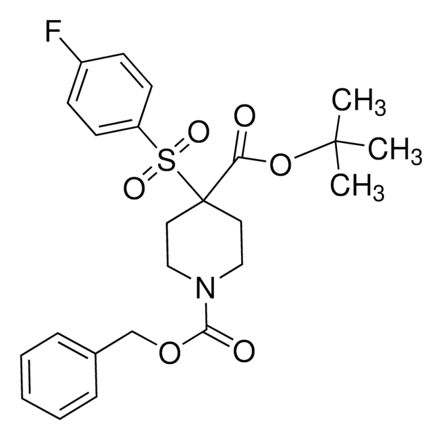 1-Benzyl 4-(tert-butyl) 4-((4-fluorophenyl)sulfonyl)piperidine-1,4-dicarboxylate AldrichCPR