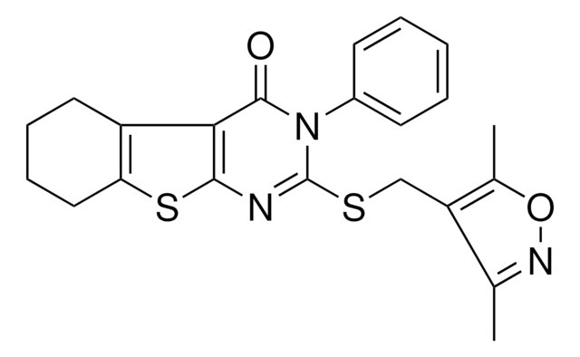 2-{[(3,5-DIMETHYL-4-ISOXAZOLYL)METHYL]SULFANYL}-3-PHENYL-5,6,7,8-TETRAHYDRO[1]BENZOTHIENO[2,3-D]PYRIMIDIN-4(3H)-ONE AldrichCPR